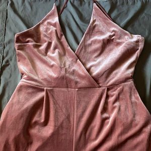 Express velvet jumpsuit